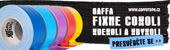 Gaffatape.cz - lepcí páska - fixne cokoli, kdekoli a kdykoli